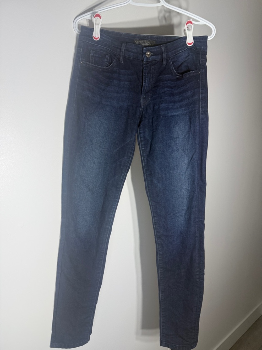 Guess Size 29 Women's Navy Curvy Sophia Skinny Jeans